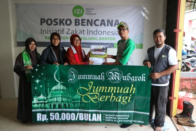 Penuhi Janji ; Tim IZI Support Logistik ke Penampungan Banyubiru-Banten (2)