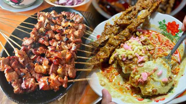 Makanan khas Tegal. (Foto: Instagram/@kuliner.ria dan @bubueataway)