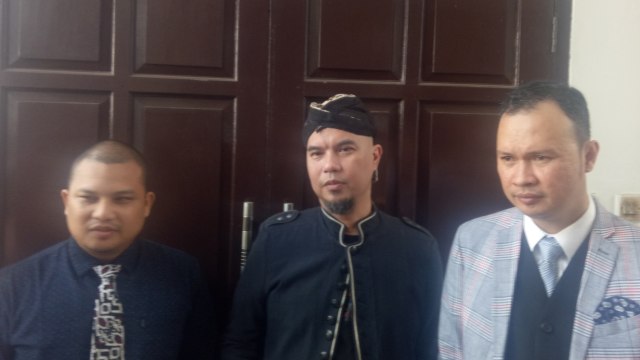 Ahmad Dhani di PN Jakarta Selatan. (Foto: Aria Pradana/kumparan)