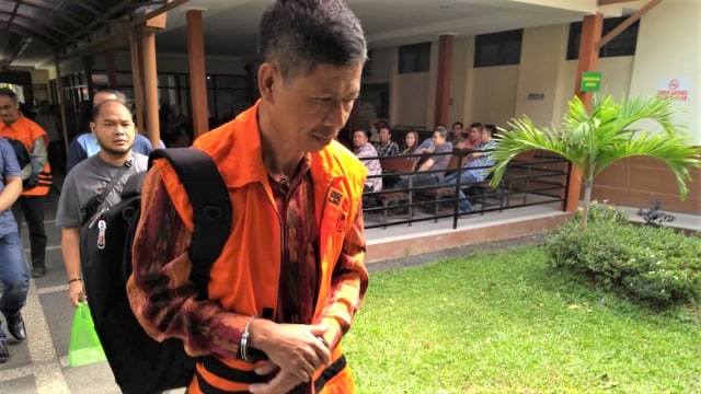 Eks Kalapas Sukamiskin Wahid Husen di Pengadilan Tipikor Bandung. Foto: kumparan
