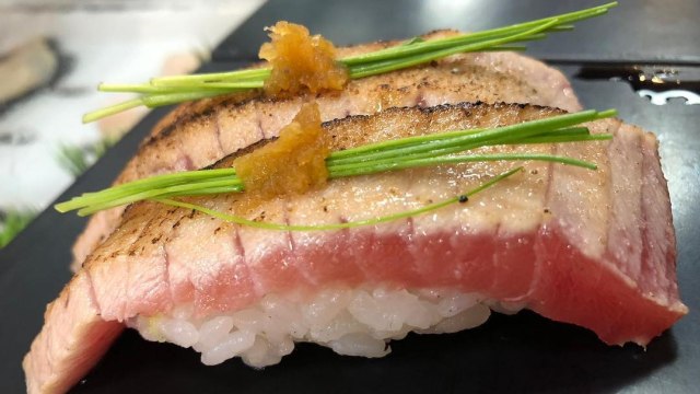 Menu sushi di Sushi Zanmai. (Foto: Instagram/@whisky_japan)