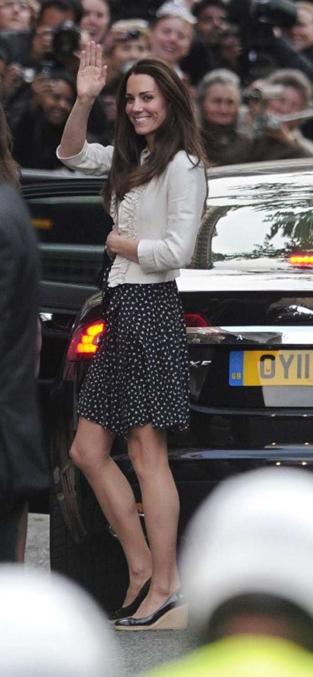 Kate Middleton Sebelum Hari Pernikahannya. (Foto: Carl Court/ AFP)