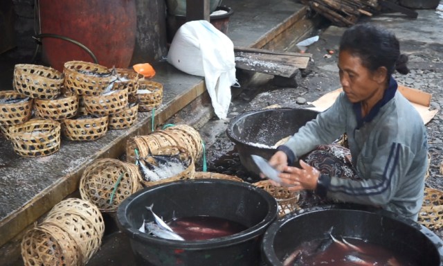 Usaha pembuatan ikan lesu gara-gara bahan baku susah didapat (kanalbali/KR7)
