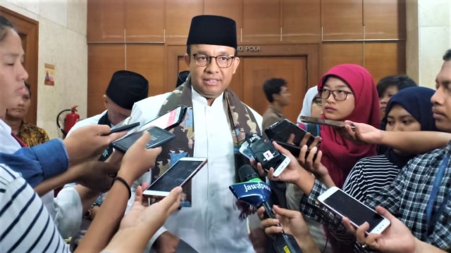 Gubernur DKI Jakarta, Anies Baswedan saat di Balai Kota. (Foto: Moh Fajri/kumparan)
