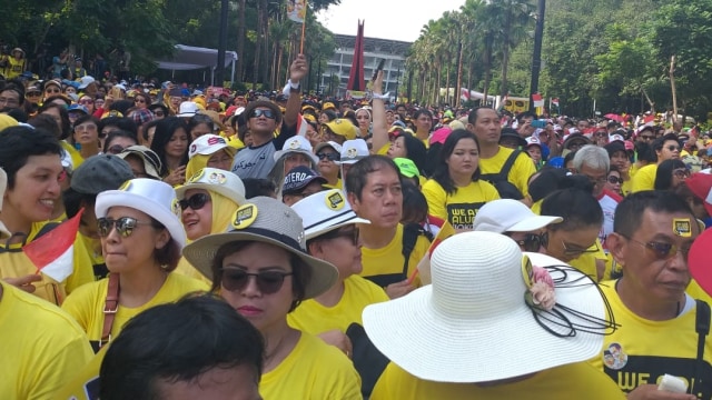 Suasana jelang deklarasi dukungan alumni UI untuk Jokowi-Ma'ruf Amin (Foto: Paulina Herasmanindar/kumparan)