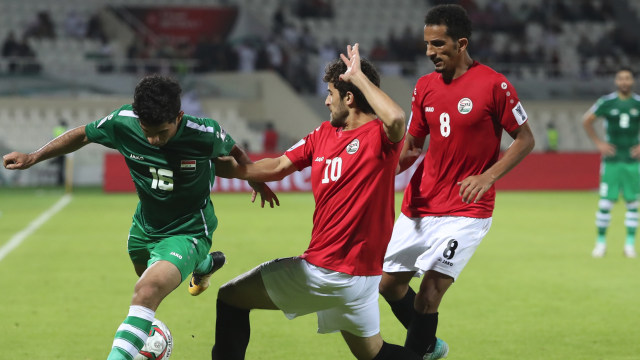 Iraq vs Yaman. (Foto: Karim Sahib / AFP)