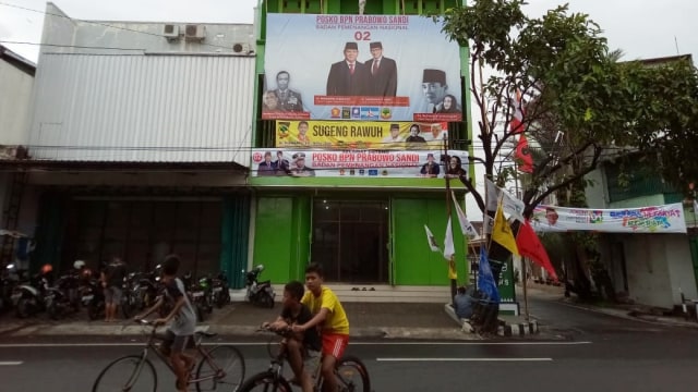 Posko Nasional Prabowo-Sandi di Solo. (Foto: Dok. Kumparan)
