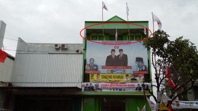 Posko Prabowo Sandi. (Foto: Dok. Kumparan)