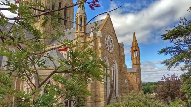 Sacred Heart Cathedral yang terletak di Bendigo, Victoria, Australia. (Foto: Anggi Kusumadewi)