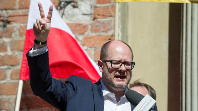 Walikota Gdansk Polandia,  Pawel Adamowicz. (Foto: AFP/Simon Krawczyk)
