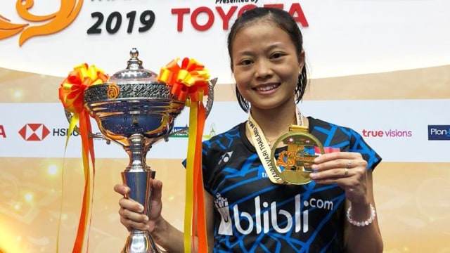 Fitriani juara Thailand Masters 2019 Super 300. (Foto: Dok. PBSI)