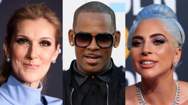 Celine Dion, R. Kelly, Lady Gaga (Foto: AFP/REUTERS)