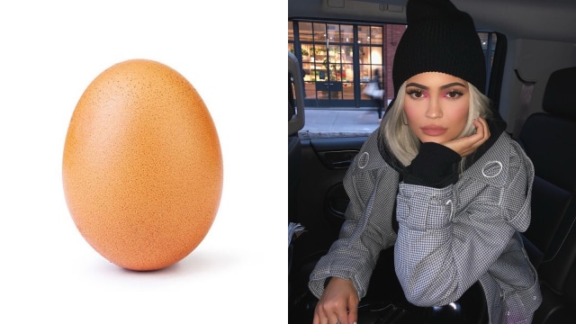 Sebutir telur berhasil jadi pemecah rekor like foto Instagram terbanyak (Foto: Instagram/ @world_record_egg @kyliejenner)