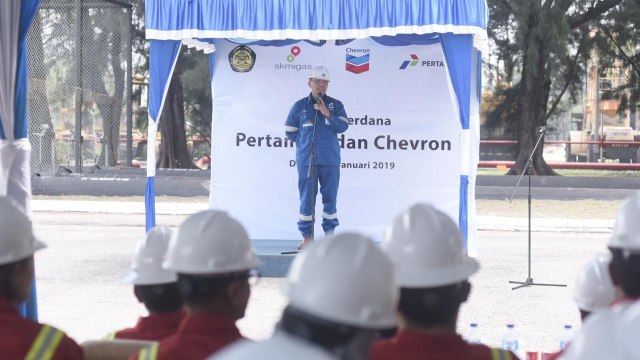 Pertamina Lifting Perdana Minyak Mentah Chevron di Blok Rokan. (Foto: Dok. Pertamina)