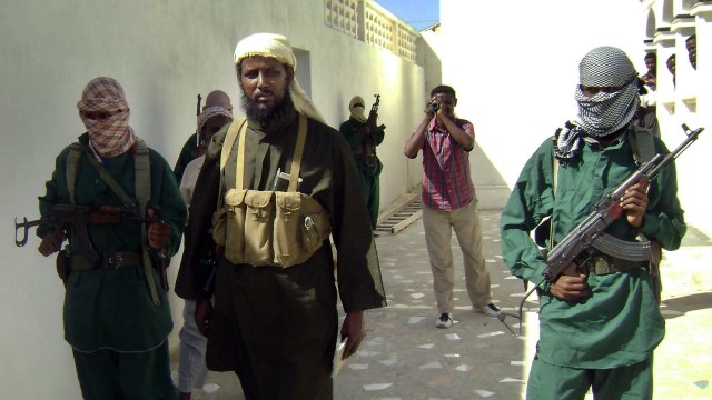 Kelompok teroris Somalia, Al-Shabaab. Foto: AFP/MOHAMED MOKHTAR