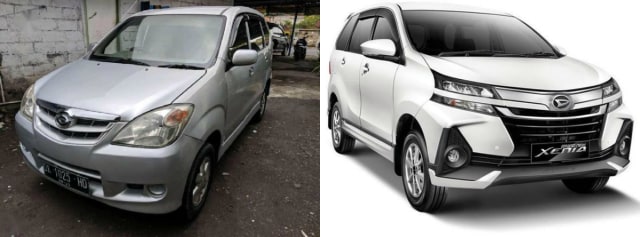 Perbandingan Daihatsu Xenia lawas dan baru (Foto: dok. Mitula Mobil dan Daihatsu)