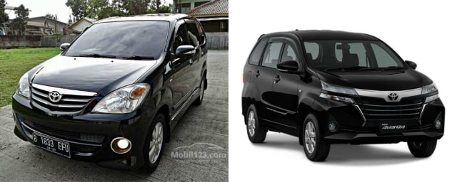 Perbandingan Toyota Avanza lawas dan baru (Foto: dok. Mobil123 dan Toyota)