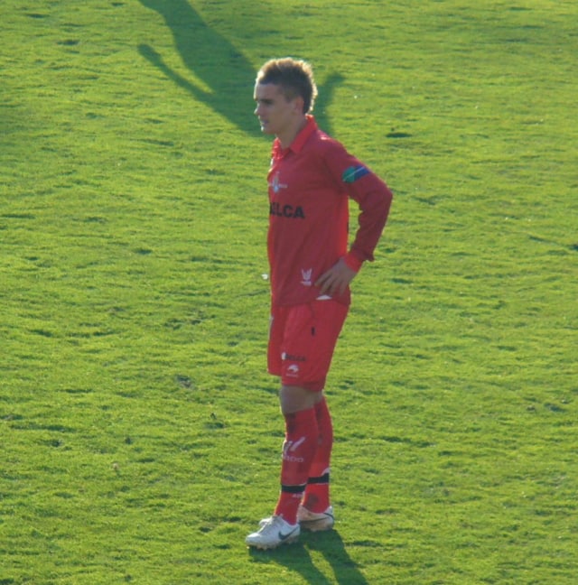 Griezmann dalam pertandingan melawan Numancia pada 2009. (Foto: Wikimedia Commons)