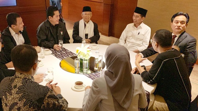 Persiapan debat Jokowi-Ma'ruf Amin di Djakarta Theatre (Foto: Istimewa)