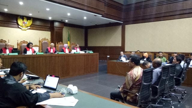 Mantan Ketua dan Wakil Ketua Pengadilan Negeri Medan Bersaksi Dalam Kasus dugaan Suap di Pengadilan Tipikor Jakarta (Foto: Adhim Mugni Mubaroq/kumparan)