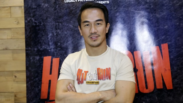 Aktor Joe Taslim saat hadir di konferensi pers film Hit and Run di CGV FX Sudirman Jakarta Kamis (17/01).  (Foto: Ronny/kumparan)