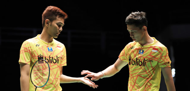Fajar Alfian/Muhammad Rian Ardianto gagal mempertahankan gelar di Malaysia Masters 2019. (Foto: Dok. PBSI)