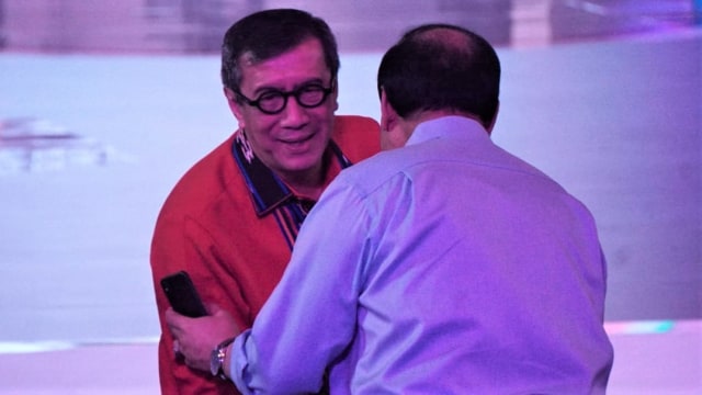 Menteri Hukum dan Hak Asasi Manusia, Yasonna Laoly, Debat Pilpres 2019, Debat Capres Cawapres, Debat Pertama Pilpres