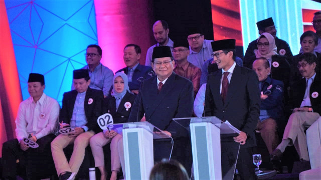 Debat Pertama Pilpres, Pasangan Calon nomor urut 02 Prabowo-Sandi