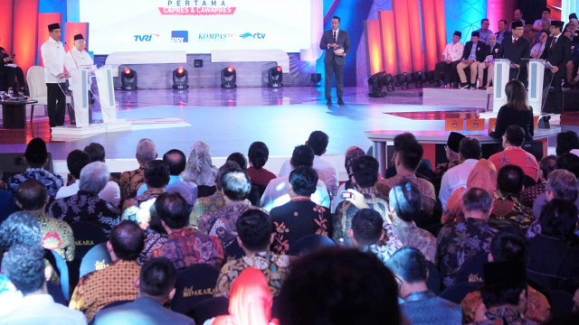 Debat Pertama Pilpres, Pasangan Calon nomor urut 01 Jokowi-Ma'ruf Amin