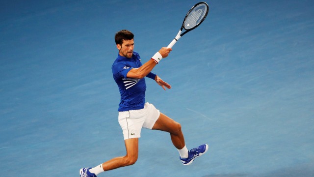 Novak Djokovic di babak kedua Australia Terbuka 2019. (Foto: REUTERS/Adnan Abidi)