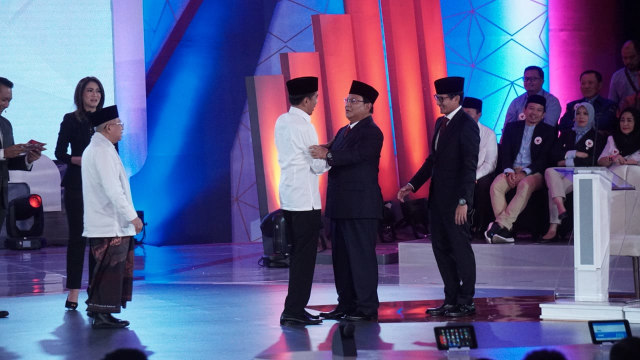 Jokowi-Maruf, Prabowo-Sandi, Debat Pertama