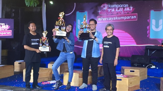 Suasana lomba cerdas cermat dalam perayaan ulang tahun ke-2 kumparan di Kantor kumparan di Jalan Jati Murni, No 1A, Jati Padang, Jakarta Selatan.  (Foto: Muhammad Fadli Rizal/kumparan)