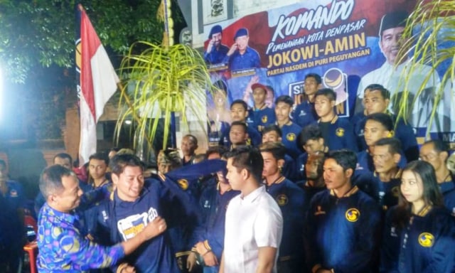 Peluncuran Komando Kemenangan Jokowi Amin, Sabtu (19/1) malam - kanalbali/KR3