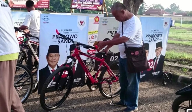 Sepeda Kampretoz, Media Kampanye Prabowo-Sandi di Brebes