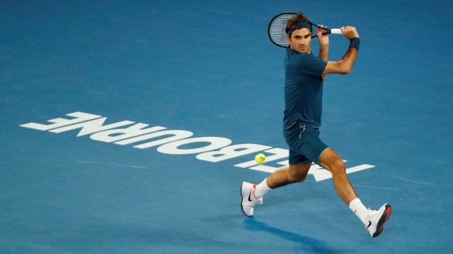 Roger Federer di babak keempat Australia Terbuka 2019. (Foto: REUTERS/Edgar Su)