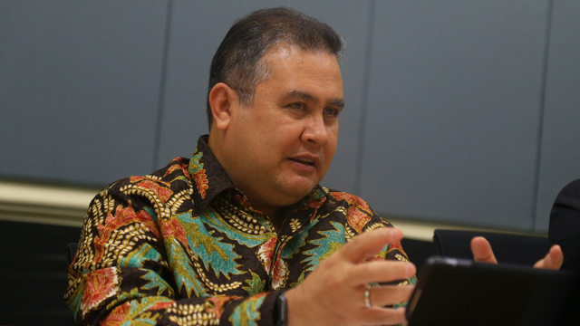 Syariah Banking Director CIMB NIAGA, Pandji P. Djajanegara saat berkunjung ke kantor kumparan Jalan Jati Murni No. 1A, Jati Padang, Jakarta Selatan.  Foto: Dicky Adam Sidiq/kumparan