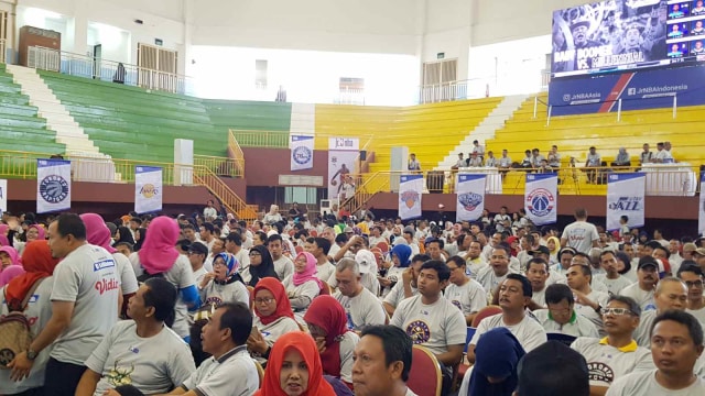 Acara pembukaan Jr. NBA Coaches Academy 2019. (Foto: Ganesha Arif/kumparan)