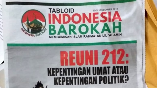 Tabloid yang berisi framing berita Paslon nomor 02 di temukan di sejumlah daerah Jawa Tengah. (Foto: Dok. Istimewa)