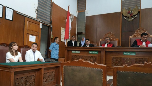 Suasana sidang perceraian Gisella Anastasia di Pengadilan Negeri Jakarta Selatan, Rabu (23/1/2019). (Foto: Nugroho Sejati/kumparan)