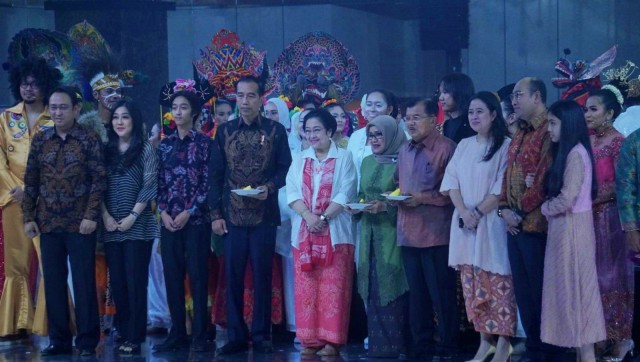 Suasana di perayaan hari ulang tahun Megawati Soekarnoputri, yang ke-72 di Hotel Grand Sahid Jaya, Jakarta, Rabu (23/1/2019). (Foto: Irfan Adi Saputra/kumparan)