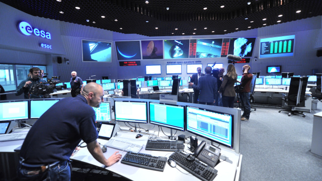 Ruang kontrol badan antariksa Eropa (European Space Agency/ESA). (Foto: ESA - Jürgen Mai via Flickr)