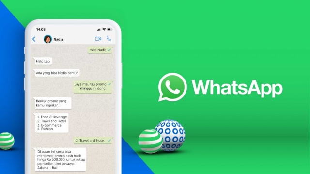 Kata.ai sediakan chatbot di WhatsApp Business. (Foto: Kata.ai)