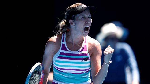 Danielle Collins di semifinal Australia Terbuka 2019. (Foto: REUTERS/Edgar Su)