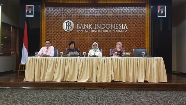 Konferensi pers Bank Indonesia terkait Utang Luar Negeri. Foto: Nicha Muslimawati/kumparan