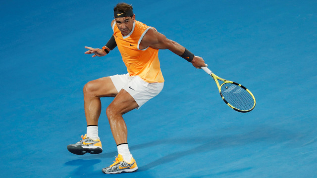 Rafael Nadal di babak semifinal Australia Terbuka 2019. (Foto: REUTERS/Kim Kyung-Hoon)