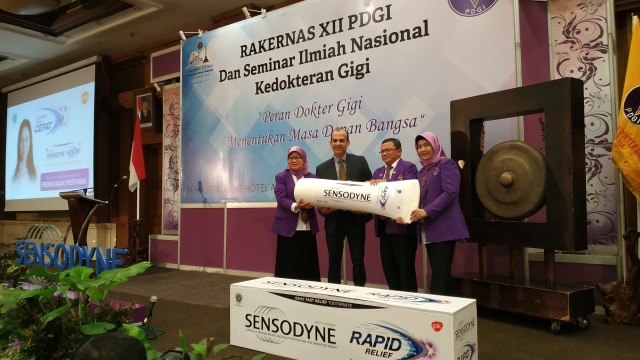 Peluncuran Sensodyne Rapid Relief di Semarang, Kamis (24/1). (Foto: dok.  Afiati Tsalitsati/ kumparan)