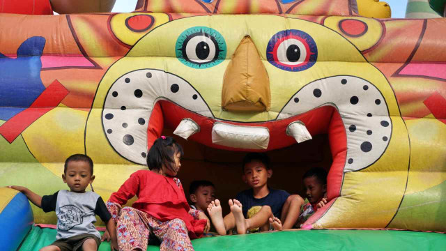 Wahana Rumah Balon Hiburan anak (Foto: Helmi Afandi/kumparan)