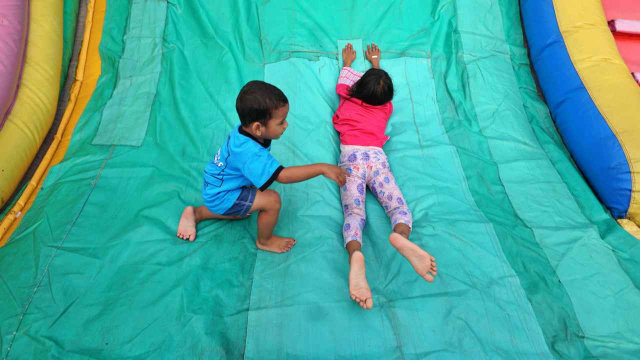 Wahana Rumah Balon Hiburan anak (Foto: Helmi Afandi/kumparan)