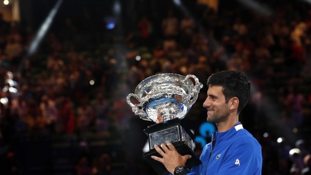 Novak Djokovic di Australia Terbuka 2019. (Foto: Kim Kyung-hoon/Reuters)