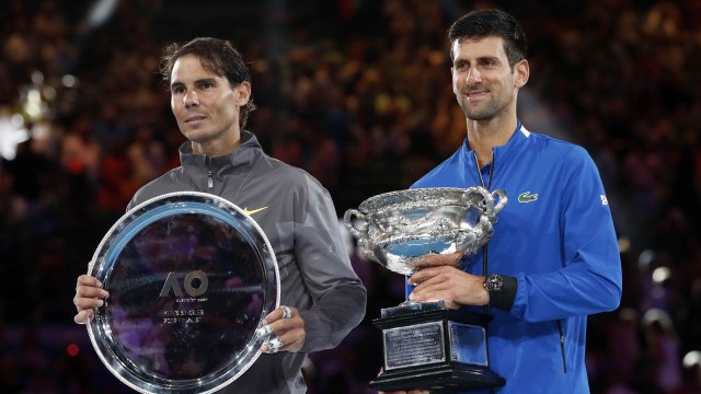 Nadal dan Djokovic di final Australia Terbuka 2019. (Foto: Kim Kyung-hoon/Reuters)